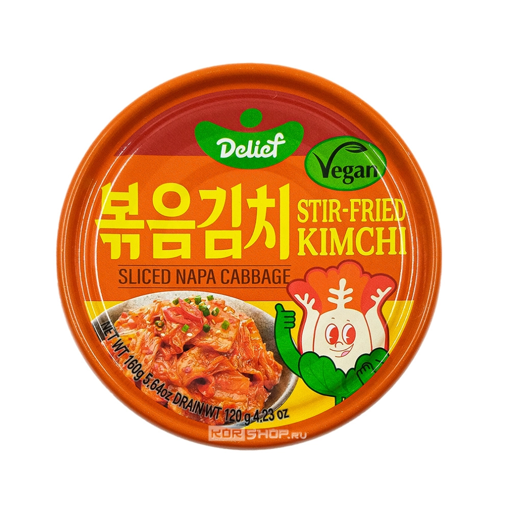 Обжаренное кимчи из пекинской капусты Delief, Корея, 160 г