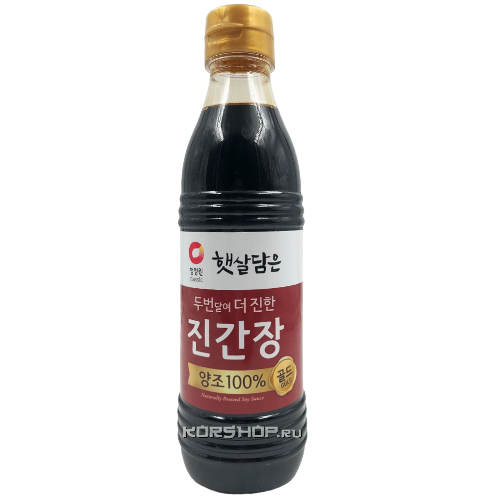 Соевый соус натурального брожения для мяса и рыбы Gold O'Food Daesang, Корея, 500 мл