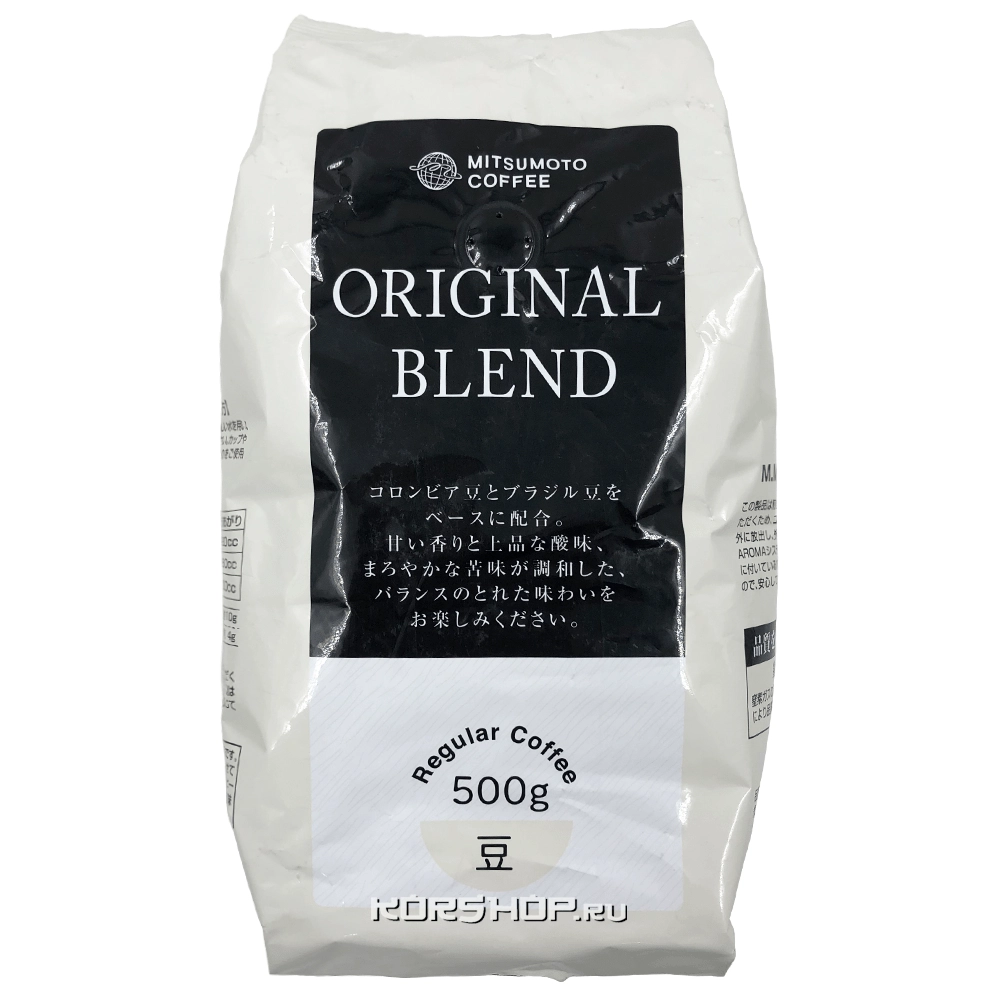 Зерновой кофе Original Blend Mitsumoto Coffee, Япония, 500 г Зерновой кофе Original Blend Mitsumoto Coffee, Япония, 500 г