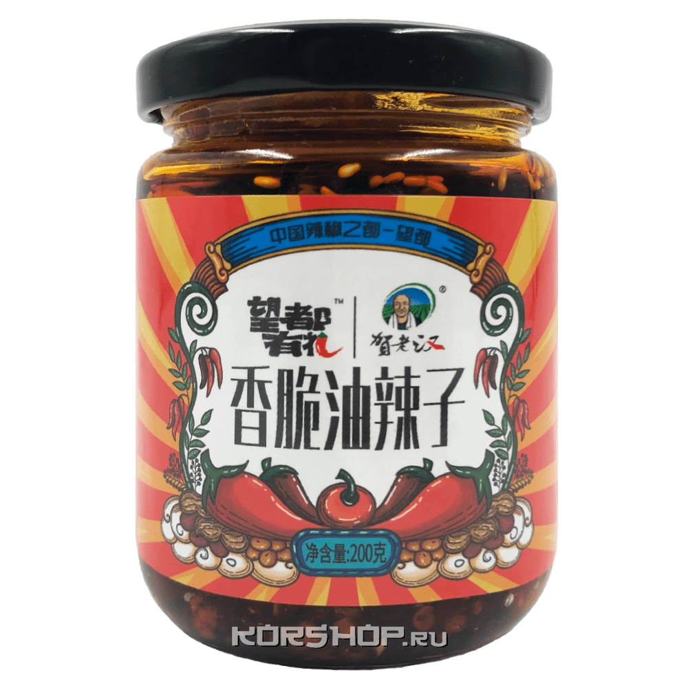 Соус с чили перцем и арахисом Boss He, Китай, 200 г Соус с чили перцем и арахисом Boss He, Китай, 200 г