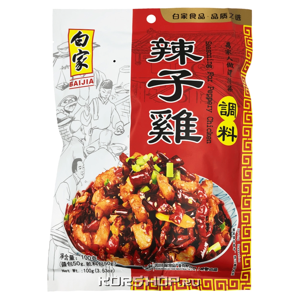 Приправа для острой курицы Baijia, Китай, 100 г. Приправа для острой курицы Baijia, Китай, 100 г.
