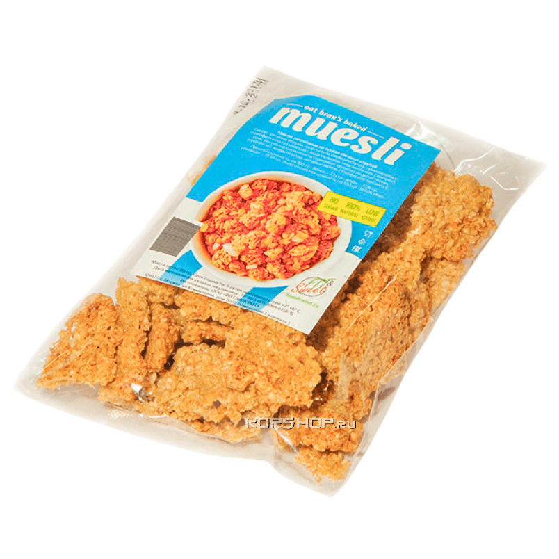 Запеченные мюсли на основе овсяных отрубей Fit and Sweet, 100 г