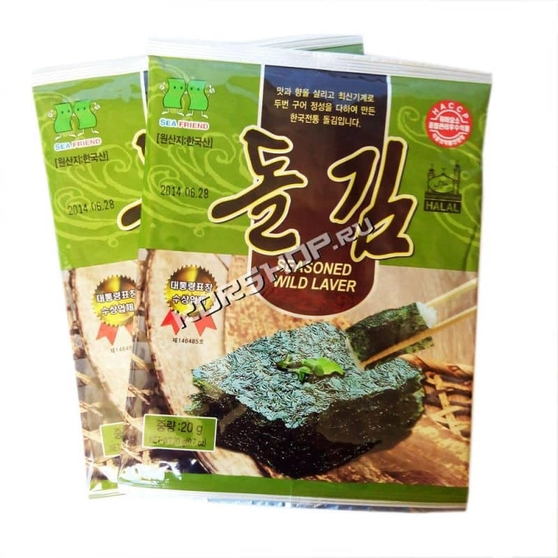 Морская капуста жареная в пластинках &quot;Морской друг&quot; Корея 20 г