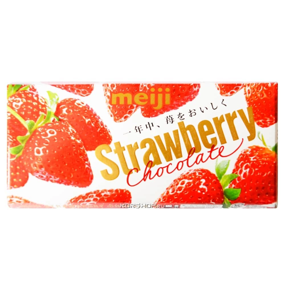 Клубничный шоколад Meiji, Япония, 46 г