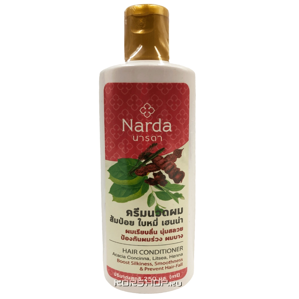 Кондиционер для волос с акацией шикакай, литсеей и хной Narda, Таиланд, 250 мл Кондиционер для волос с акацией шикакай, литсеей и хной Narda, Таиланд, 250 мл