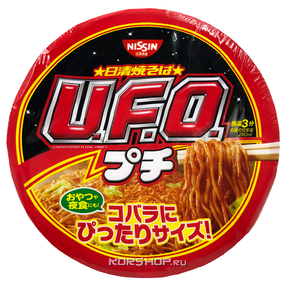 Лапша б/п Якисоба UFO со вкусом свинины Nissin, Япония, 63 г