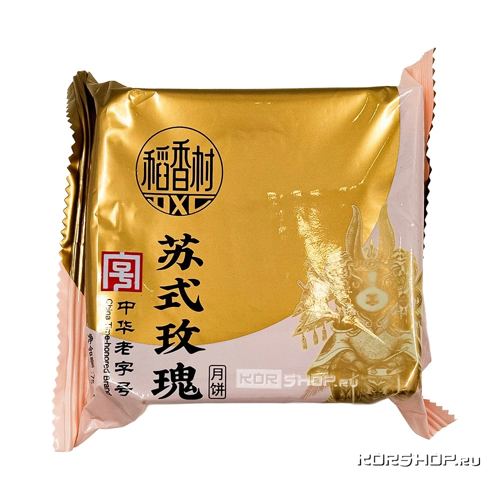 Лунный пряник по-сучжоуски со вкусом розы ДаоСянЦунь / DaoXiangCun, Китай, 75 г