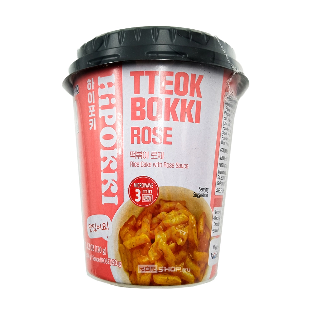 Токпокки в соусе Розе Tteokbokki Rose Hipokki, Корея, 120 г Токпокки в соусе Розе Tteokbokki Rose Hipokki, Корея, 120 г