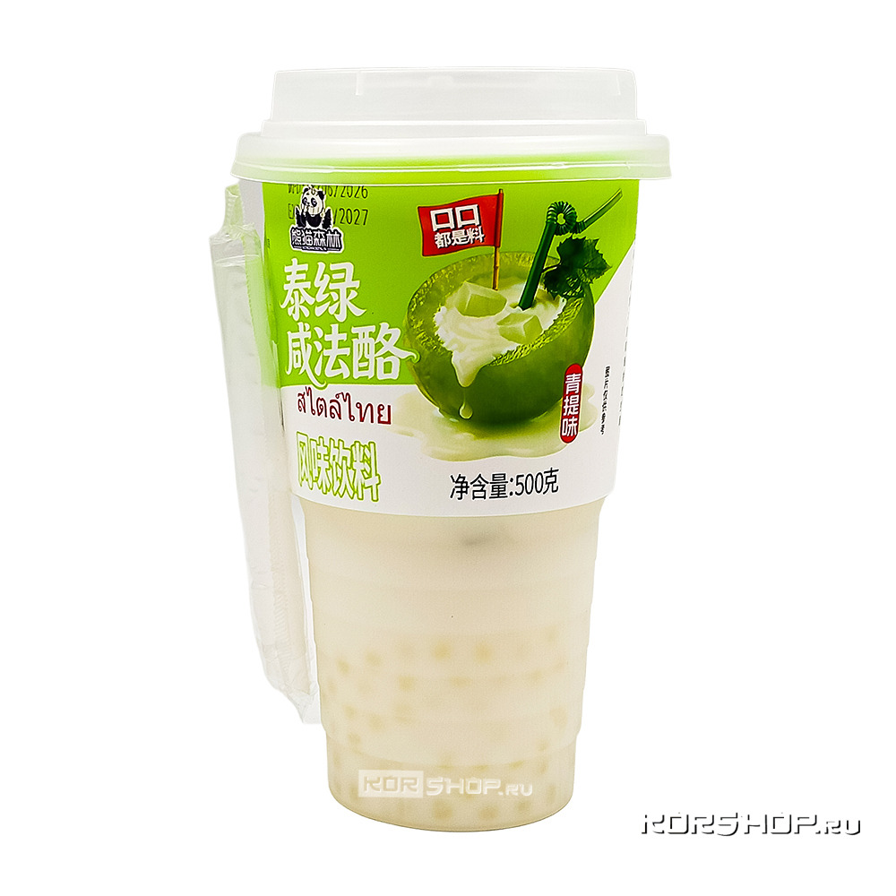 Напиток со вкусом зелёного винограда молокосодержащий Панда-Лес / Panda Forest, Китай, 490 мл Напиток со вкусом зелёного винограда молокосодержащий Панда-Лес / Panda Forest, Китай, 490 мл
