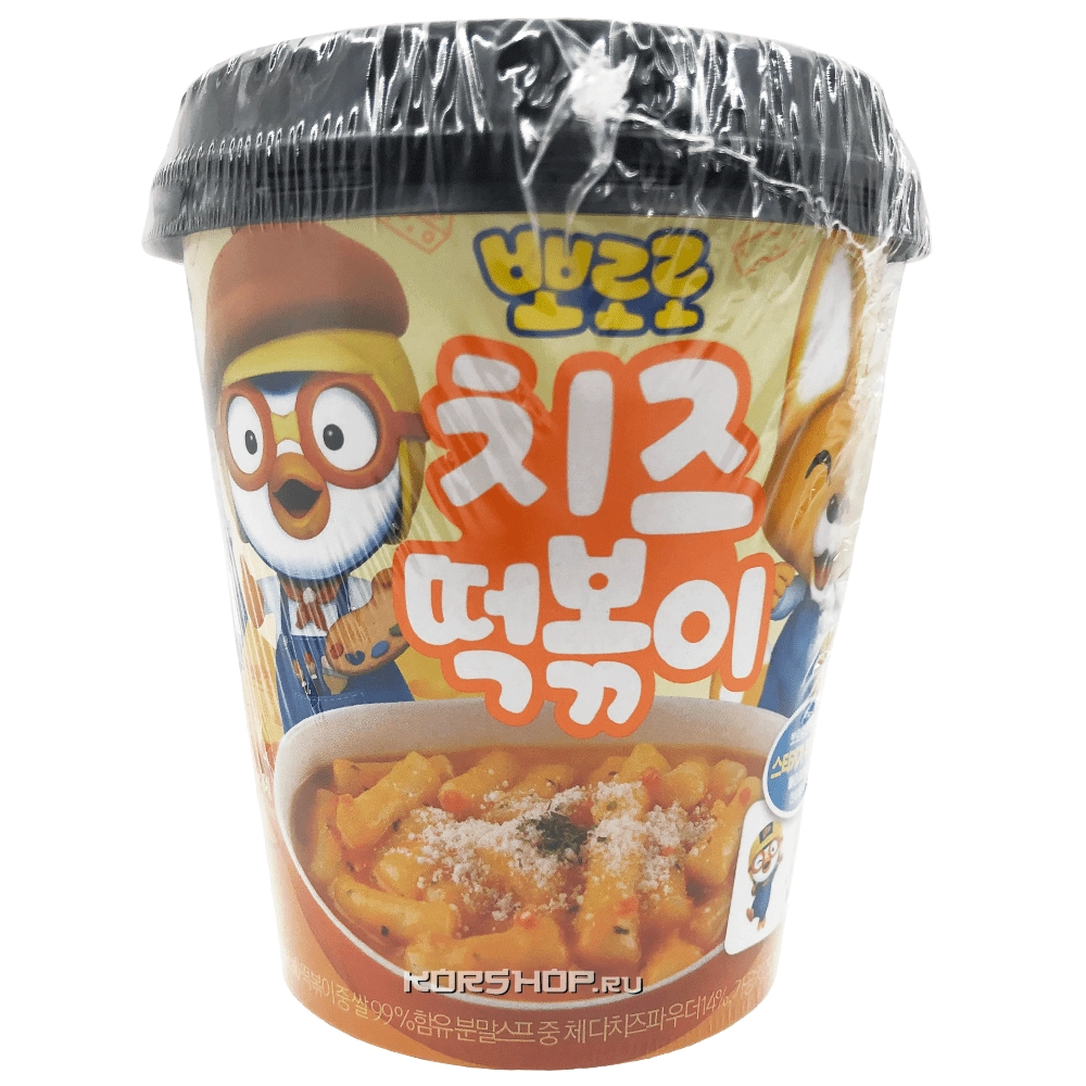 Рисовые палочки Токпокки со вкусом сыра Pororo Grunamu, Корея, 110 г Рисовые палочки Токпокки со вкусом сыра Pororo Grunamu, Корея, 110 г