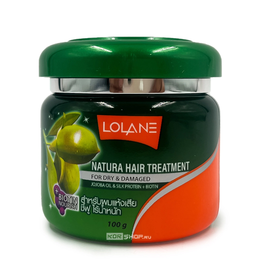 Маска для сухих и поврежденных волос с маслом жожоба, протеинами шелка и биотином Lolane, Таиланд, 100 г