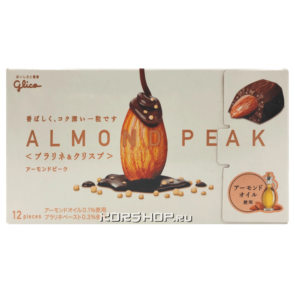 Миндаль в шоколаде с пралине Almond Peak Glico, Япония, 56,5 г Миндаль в шоколаде с пралине Almond Peak Glico, Япония, 56,5 г