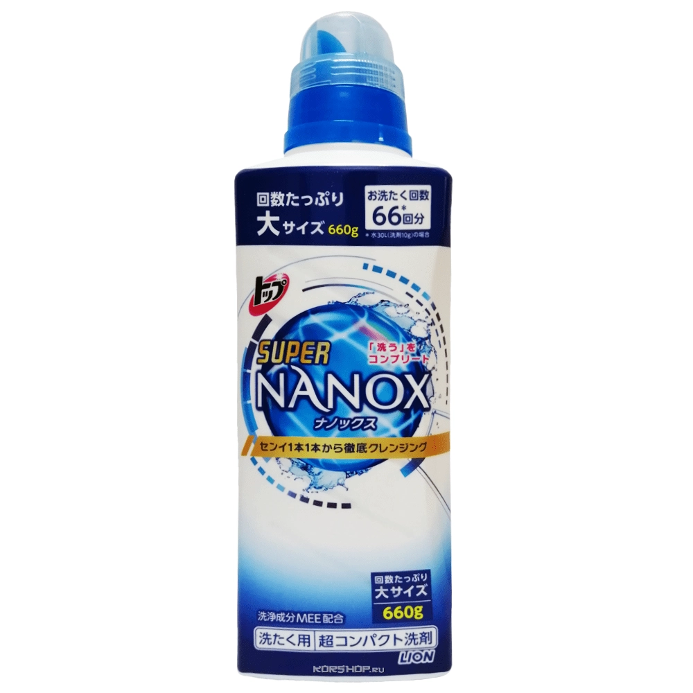 Гель для стирки Super Nanox Lion, Япония, 660 г Гель для стирки Super Nanox Lion, Япония, 660 г