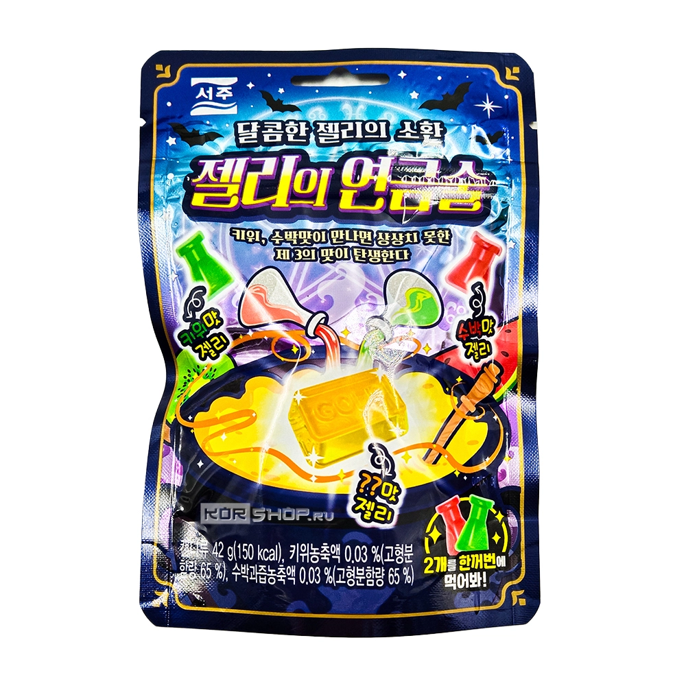 Мармелад со вкусом киви и арбуза «Алхимия желе» (Alchemy of Jelly) Соджу / Seoju, Корея, 42 г Мармелад со вкусом киви и арбуза «Алхимия желе» (Alchemy of Jelly) Соджу / Seoju, Корея, 42 г