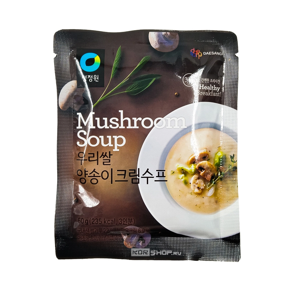 Крем-суп грибной на основе рисовой муки Mushroom Soup Daesang, Корея, 60 г Крем-суп грибной на основе рисовой муки Mushroom Soup Daesang, Корея, 60 г