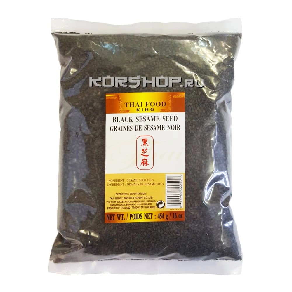 Кунжут черный семена Thai Food King, 454 г Кунжут черный семена Thai Food King, 454 г