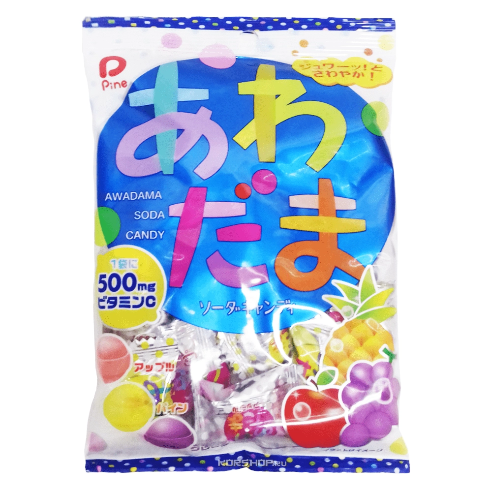 Ассорти из содовой карамели Авадама Pine, Япония, 120 г Ассорти из содовой карамели Авадама Pine, Япония, 120 г