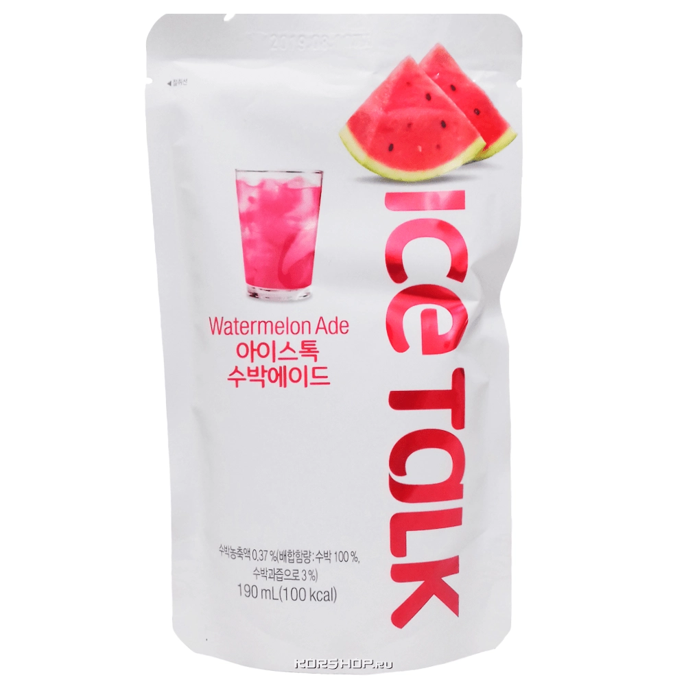 Напиток со вкусом арбуза Watermelon Ade Ice Talk Pro-M, Корея, 190 мл