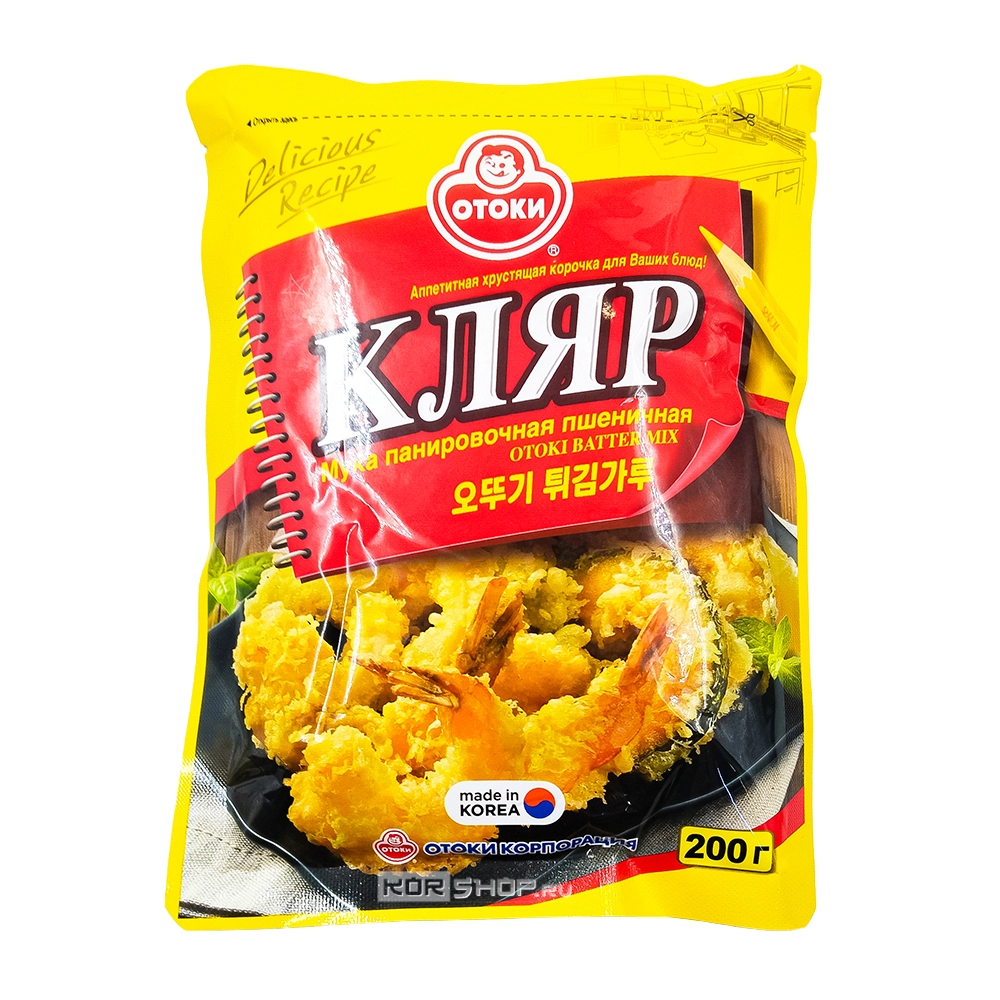 Мука для кляра панировочная Отоки Otoki (Ottogi), Корея, 200 г Мука для кляра панировочная Отоки Otoki (Ottogi), Корея, 200 г