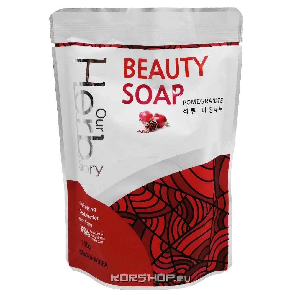Мыло пенка для умывания с гранатом Our Herb Story, Корея, 100 г