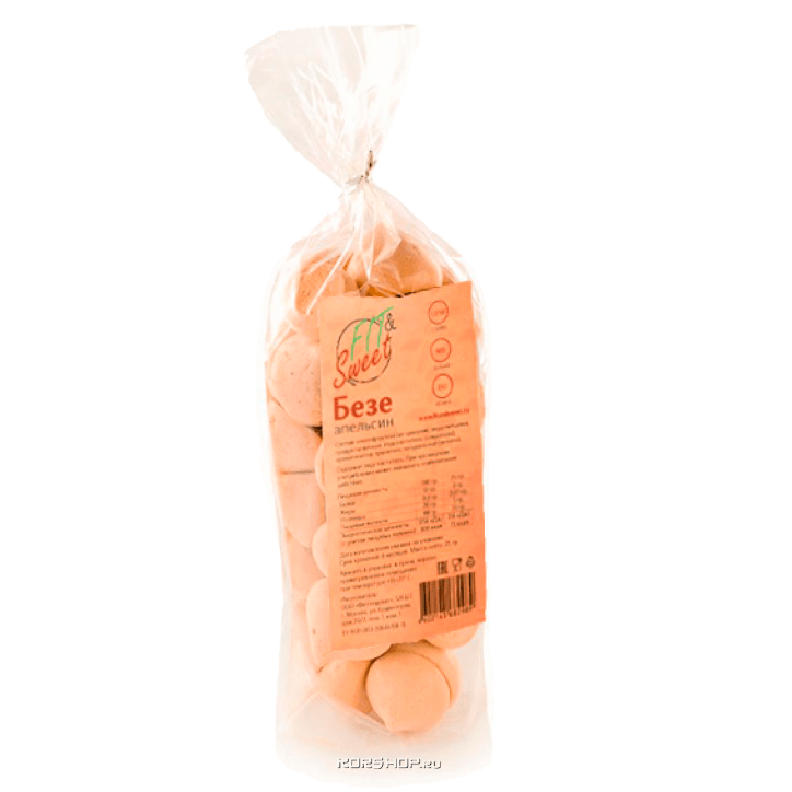 Низкокалорийное безе со вкусом апельсина Fit and Sweet, 25 г