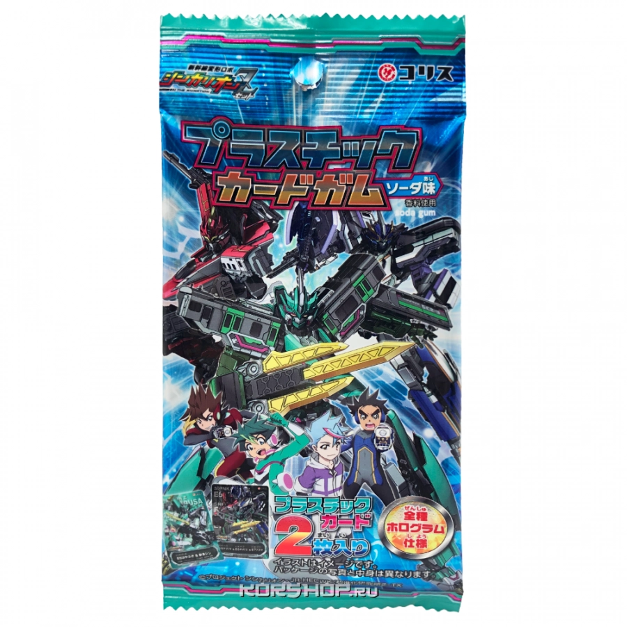 Жевательная резинка с карточками Содовая Shinkalion Z Coris, Япония, 3,5 г Жевательная резинка с карточками Содовая Shinkalion Z Coris, Япония, 3,5 г