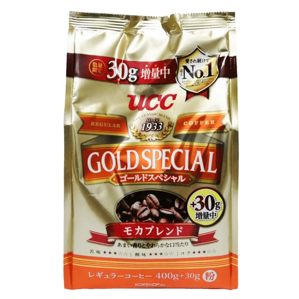 Молотый кофе Мока Gold Special UCC, Япония, 400 г Молотый кофе Мока Gold Special UCC, Япония, 400 г