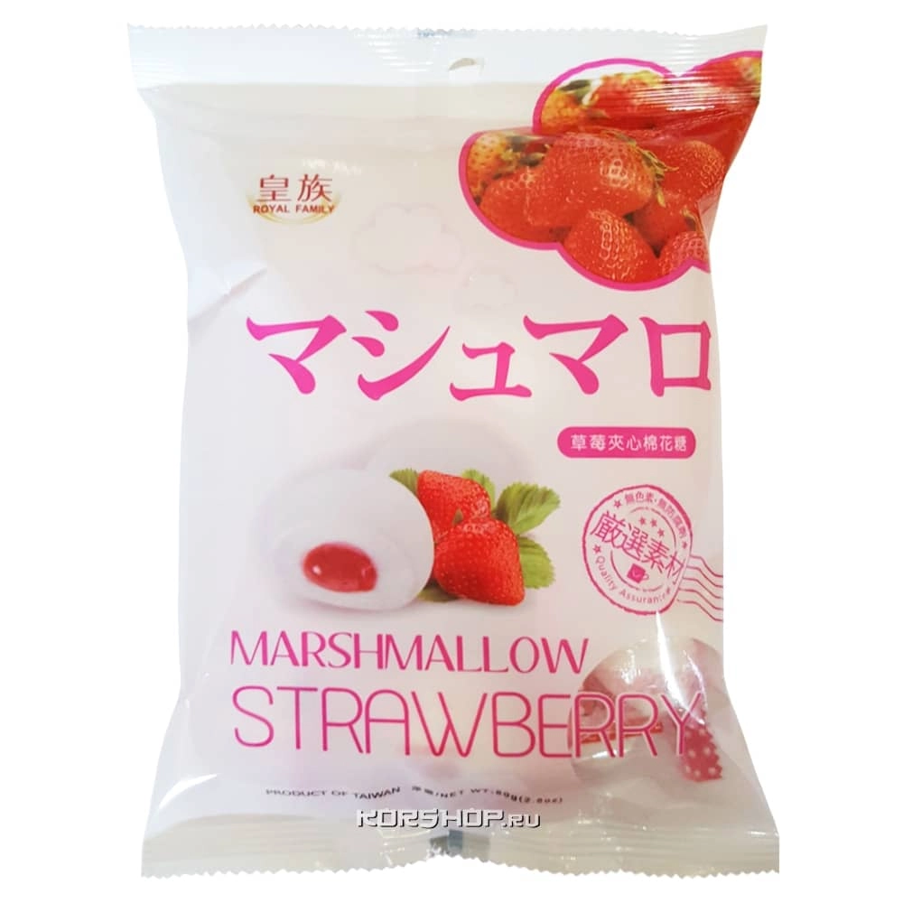 Маршмеллоу-М с клубничной начинкой, Тайвань, 80 г