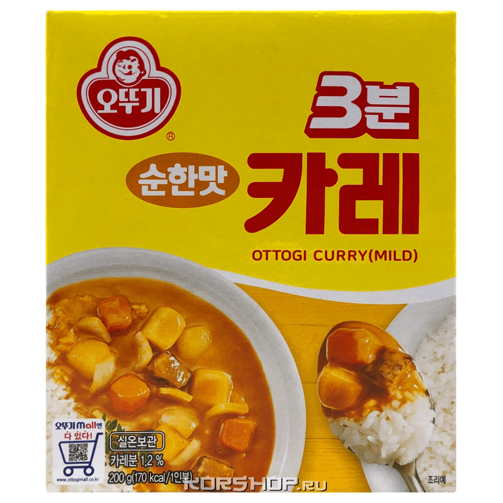 Соус карри 3 минуты Ottogi, Корея, 200 г Соус карри 3 минуты Ottogi, Корея, 200 г
