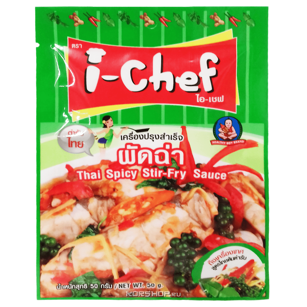 Острый тайский соус для жарки Healthy Boy, Таиланд, 50 г