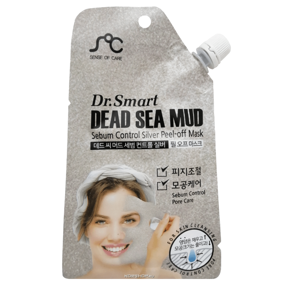 Маска пленка с грязью мертвого моря Dr. Smart, Корея, 25 г