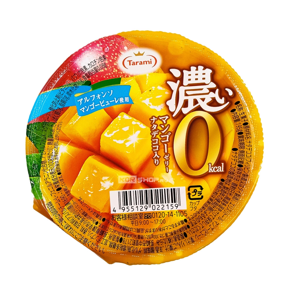 Фруктовое желе «0 калорий» со вкусом манго Tarami, Япония, 195 г