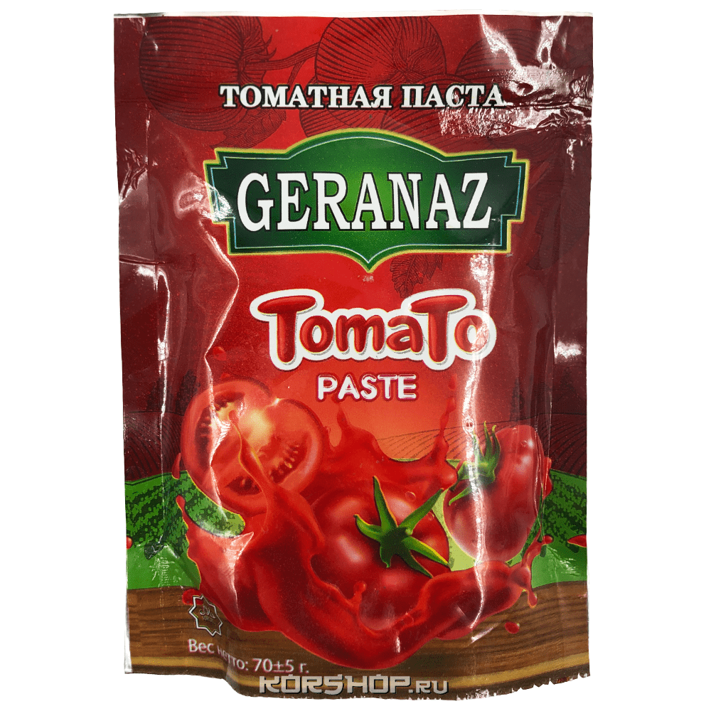 Пастеризованная томатная паста Geranaz, Иран, 70 г
