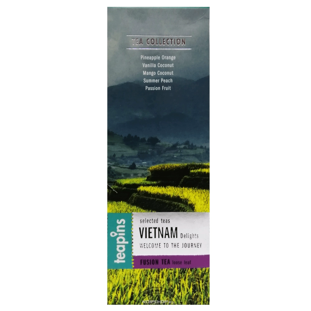 Подарочная коллекция из 5 видов смешанного листового чая Teapins Sense of Asia, Вьетнам, 50 г