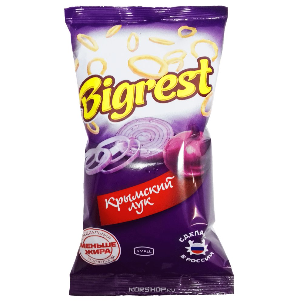 Чипсы со вкусом крымского лука BigRest, 40 г