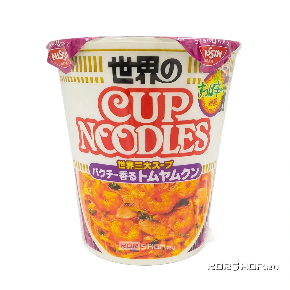 Суп-лапша б/п со вкусом тайского супа Том Ям Nissin, Япония, 75 г Суп-лапша б/п со вкусом тайского супа Том Ям Nissin, Япония, 75 г