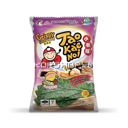 Снек из морских водорослей «Хрустли» со вкусом японского соуса, Таиланд, 32 г