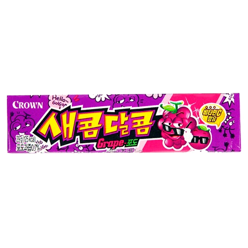 Жевательная конфета со вкусом винограда Crown, Корея, 29 г Жевательная конфета со вкусом винограда Crown, Корея, 29 г