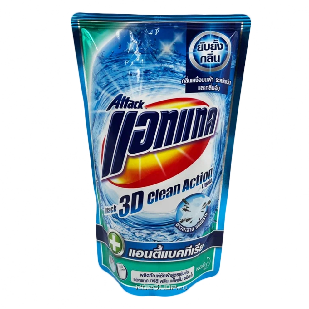 Гель для стирки суперконцентрат 3D Clean Action Attack, Таиланд, 400 мл