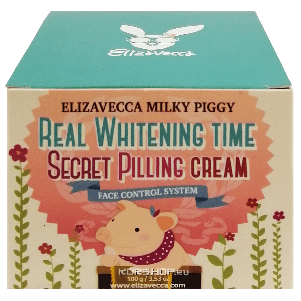 Осветляющий пилинг крем для лица Real Whitening Time Secret Pillin Cream Elizavecca, Корея, 100 мл