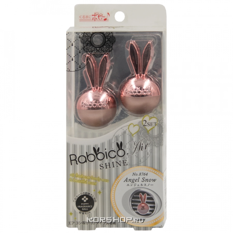 Меловой ароматизатор воздуха Snow Angel Rabbico Air Shine Diax, Япония