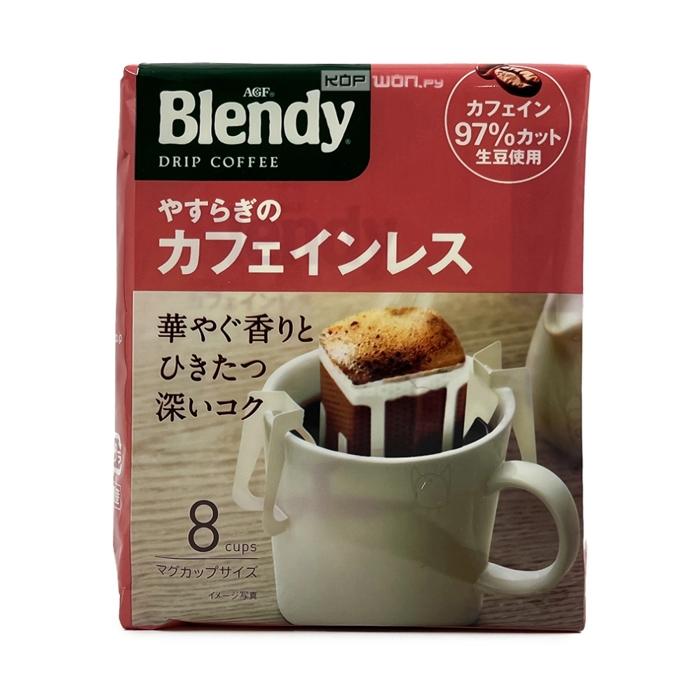 Кофе молотый без кофеина в дрип-пакетах AGF Blendy, Япония, 56 г