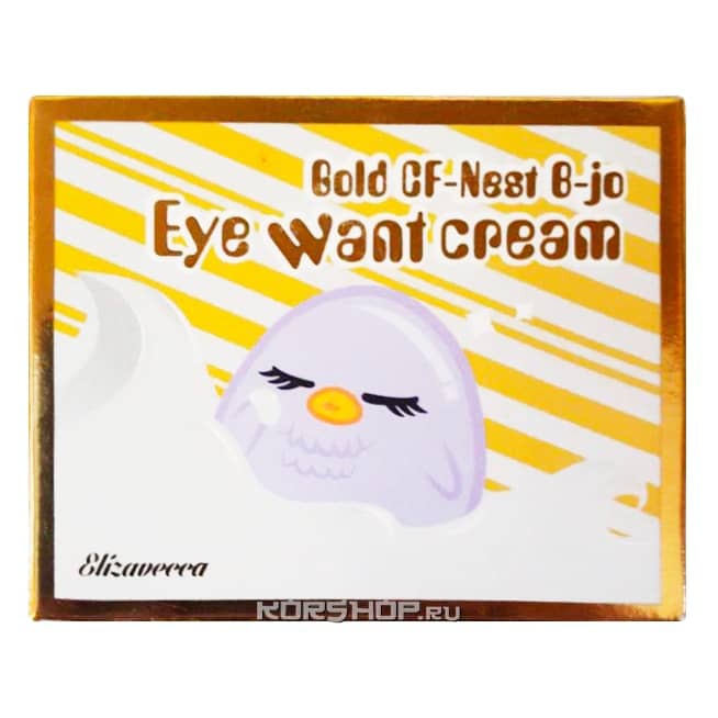 Крем для век с экстрактом ласточкиного гнезда Gold CF-Nest B-jo Eye Want Cream Elizavecca, Корея, 100 мл