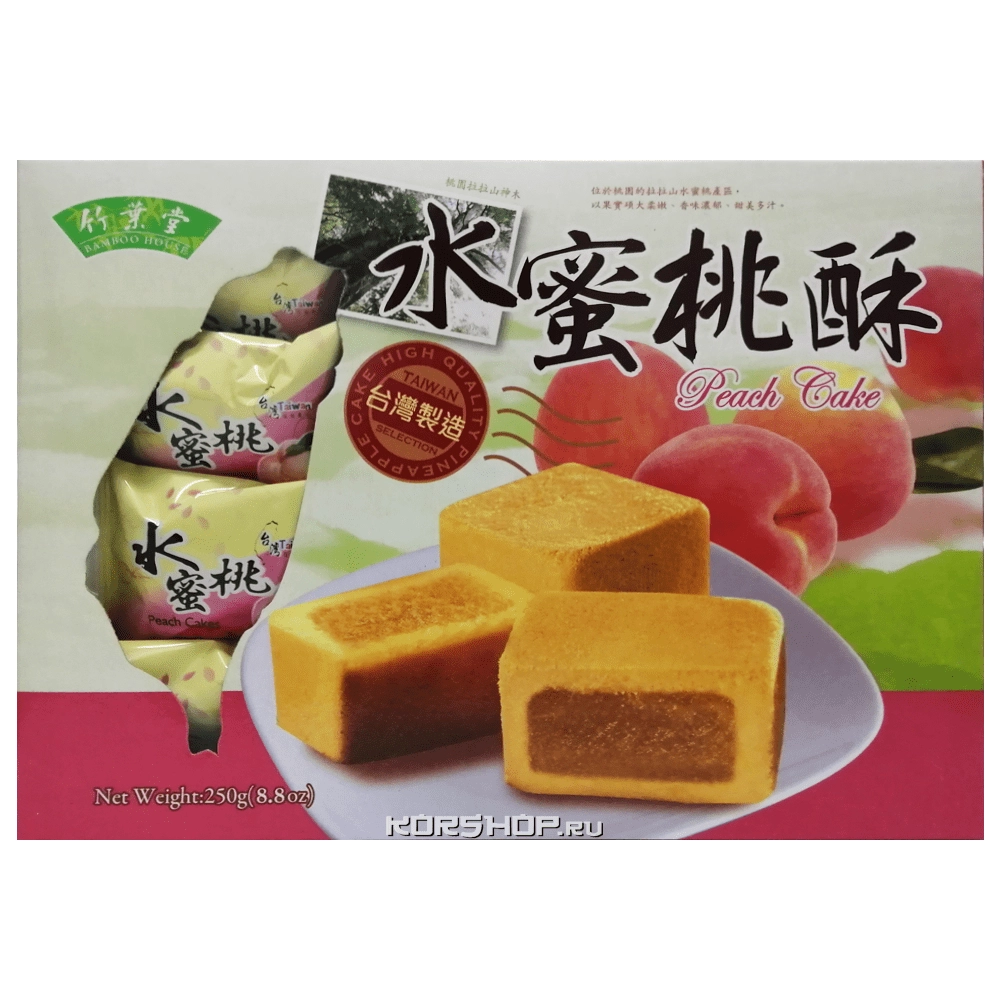 Пирожные моти с персиковой начинкой Bamboo House, Тайвань, 250 г. Пирожные моти с персиковой начинкой Bamboo House, Тайвань, 250 г.