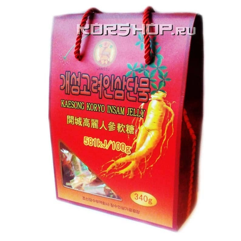 Корейские конфеты желейные из Кэсонского женьшеня Корея 340 г