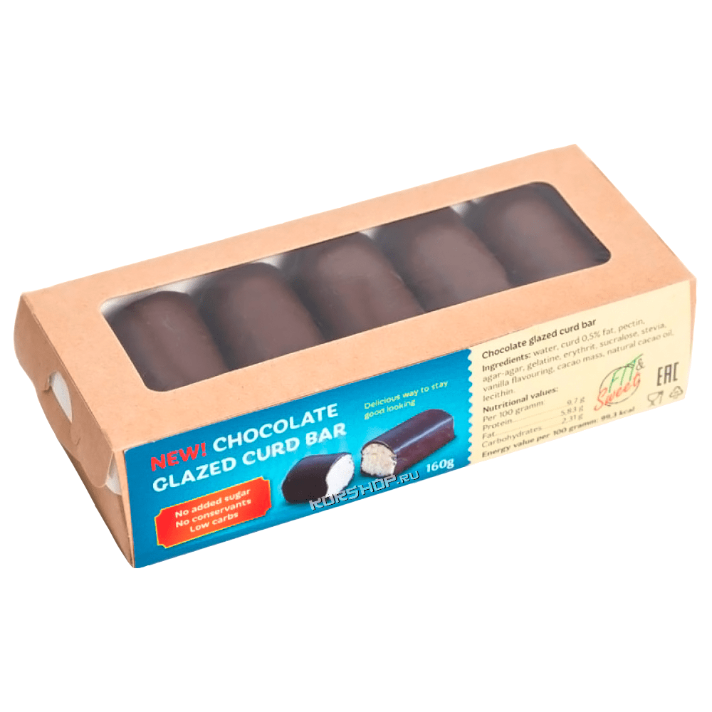 Глазированные ванильные творожные сырки Fit and Sweet, 160 г
