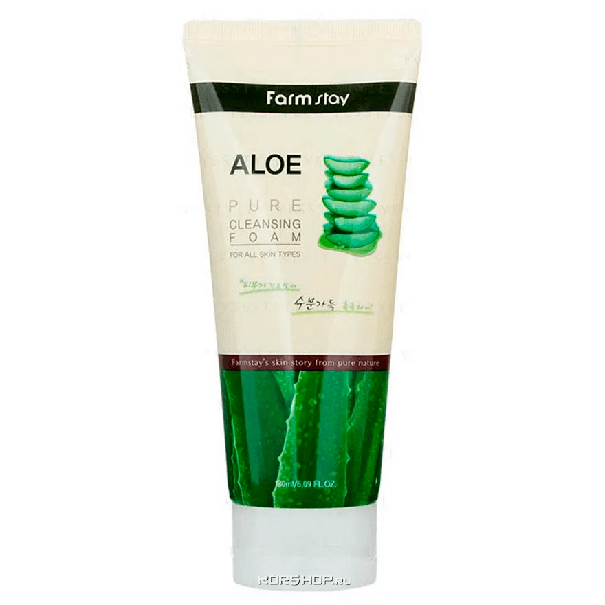 Пенка для умывания с алоэ Pure Cleansing Foam FarmStay, Корея, 180 мл Пенка для умывания с алоэ Pure Cleansing Foam FarmStay, Корея, 180 мл