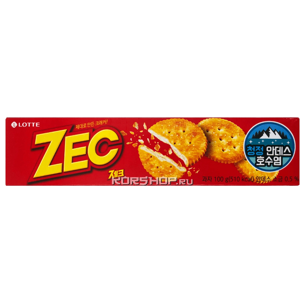 Крекеры Zec Lotte, Корея, 100 г