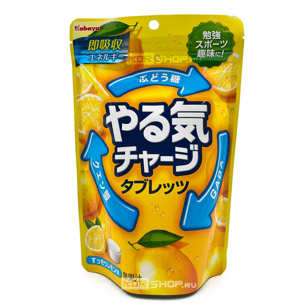 Конфеты для восстановления энергии с солью Charge Tablets Kabaya, Япония, 81 г