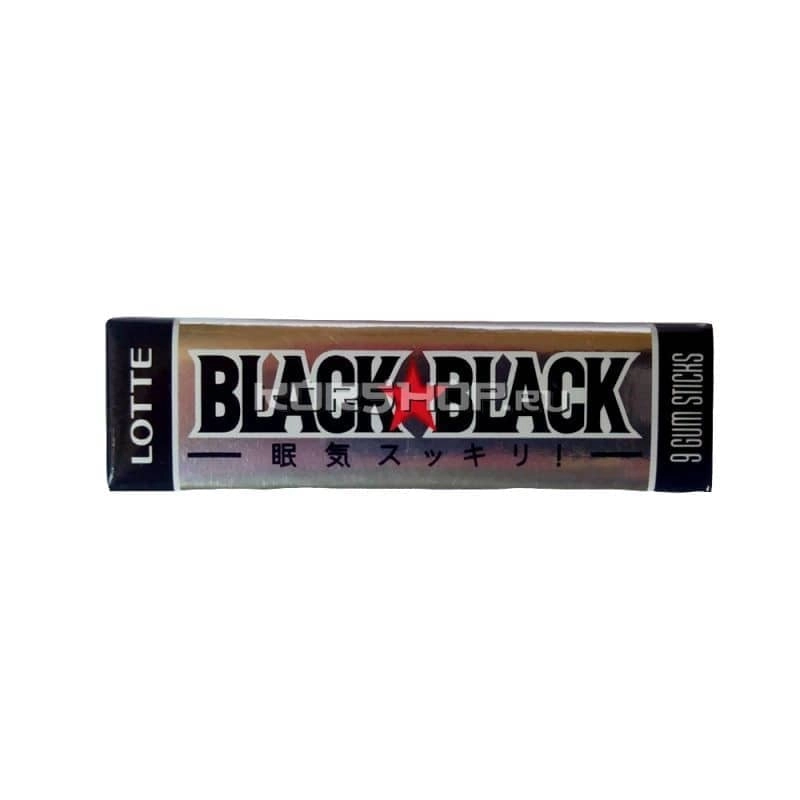 Жевательная резинка Black Black с Ментолом (Lotte), Япония (9 шт) 26.1 г